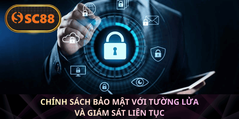 Chính sách bảo mật với tường lửa và giám sát liên tục